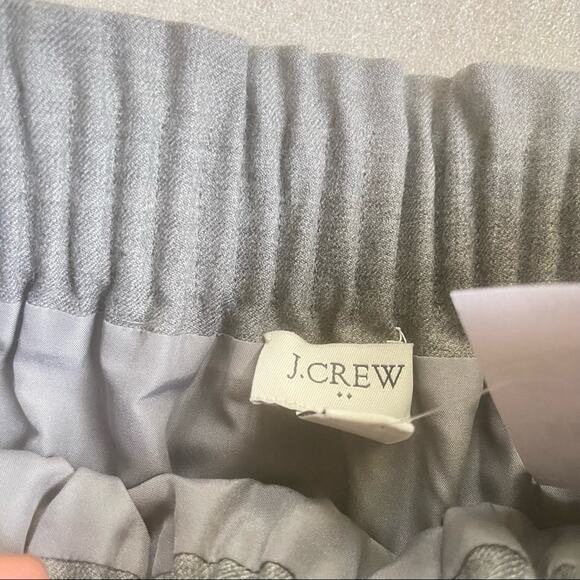 J. Crew Gray Sidewalk Wool Blend Mini Skirt Size 2 - Picture 6 of 7